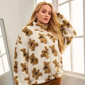 Teddy bear fleece jacket. Never worn.